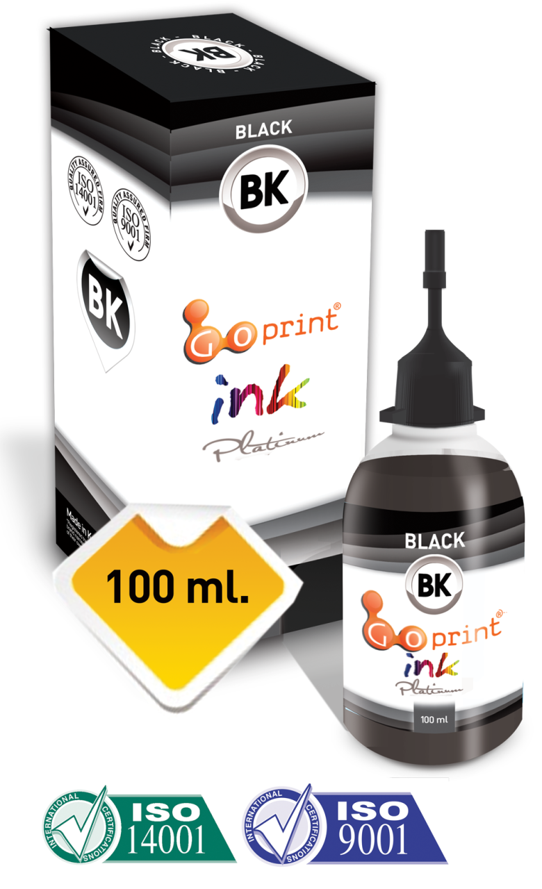 Canon CLI-571 Dye Black Uyumlu Goprint Yazıcı Mürekkebi 100ml