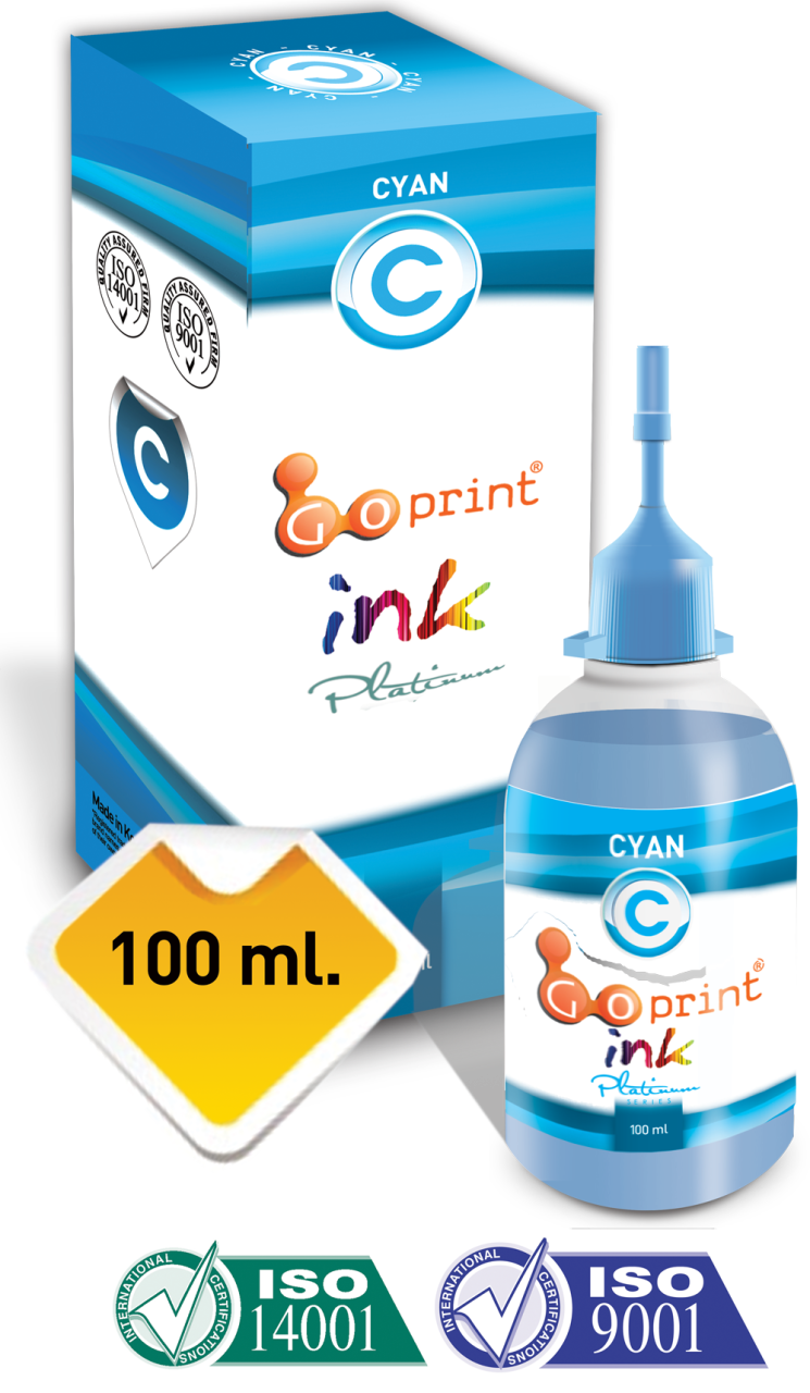 Canon CLI-571 Cyan Uyumlu Goprint Yazıcı Mürekkebi 100ml