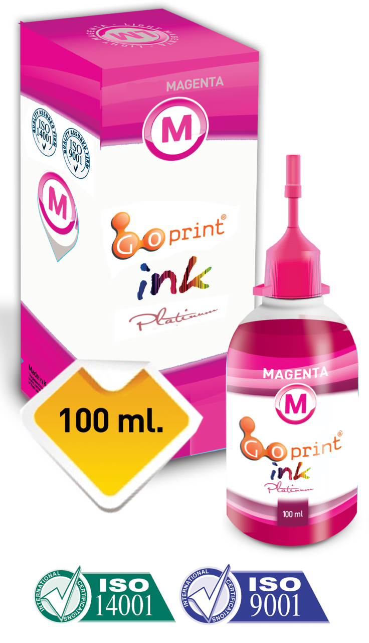 Canon CLI-571 Magenta Uyumlu Goprint Yazıcı Mürekkebi 100ml