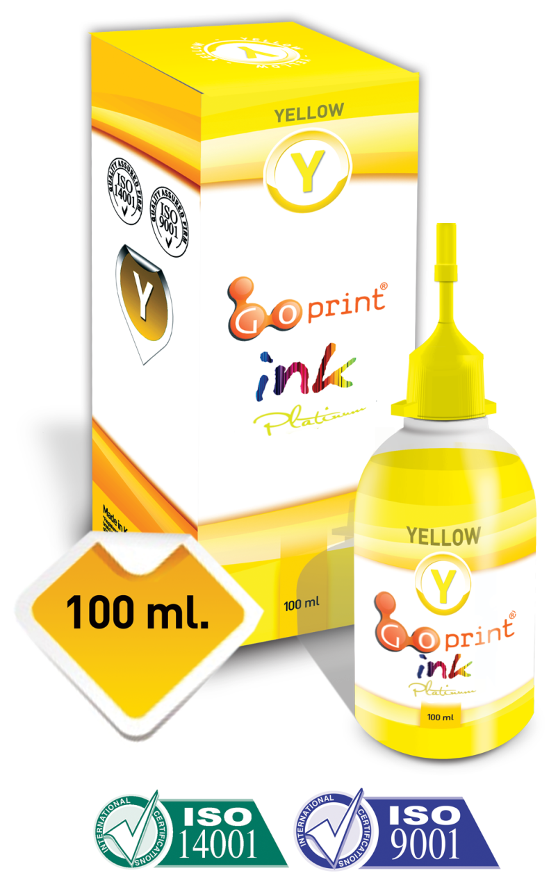 Epson DuraBrite Pigment Uyumlu Yellow Goprint Yazıcı Mürekkebi 100 ml