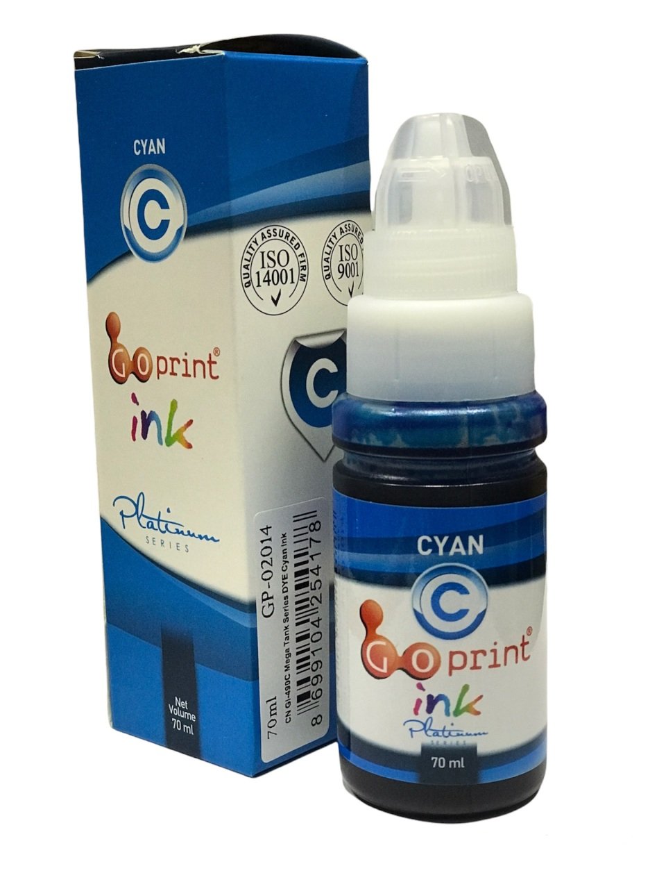 Canon GI-490 Uyumlu Cyan Goprint Yazıcı Mürekkebi 70 ml