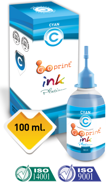 Epson DuraBrite Pigment Uyumlu Cyan Goprint Yazıcı Mürekkebi 100 ml