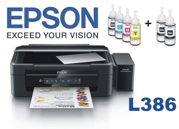 Epson L386 Yazıcı/Tarayıcı/Fotokopi WiFi (Mürekkep Tanklı)