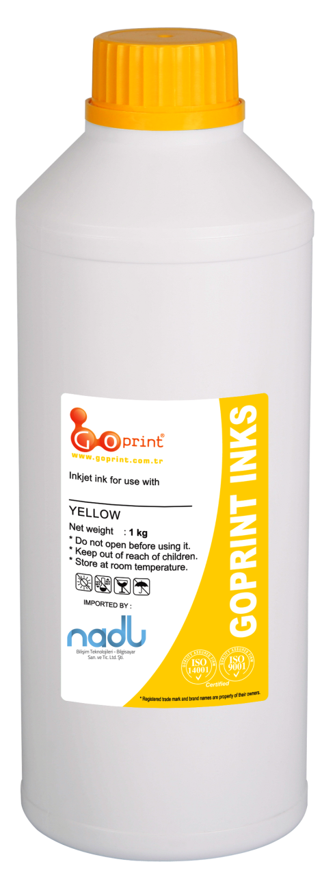 Canon CLI-551 Yellow Uyumlu Goprint Yazıcı Mürekkebi 1 Litre