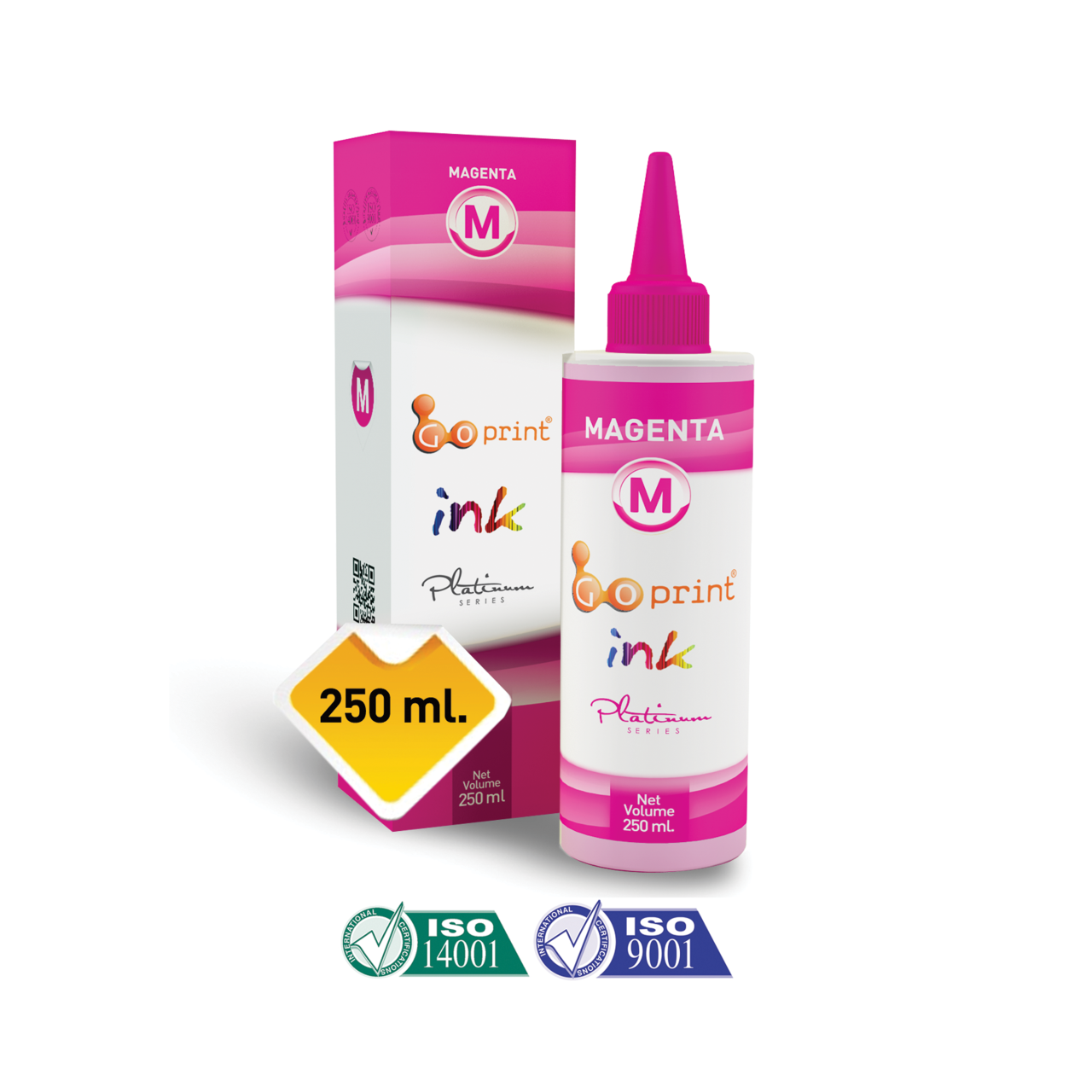 Epson DURABrite Pigment Uyumlu Magenta Goprint Yazıcı Mürekkebi 250 ml