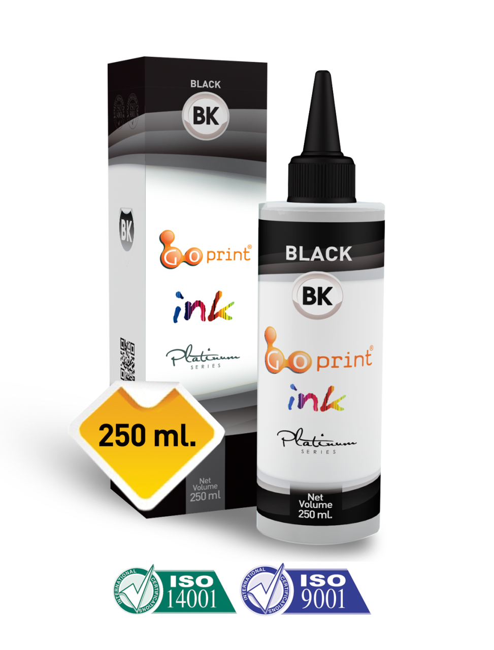 Canon PGI-550 Uyumlu Pigment Black Goprint Yazıcı Mürekkebi 250ml