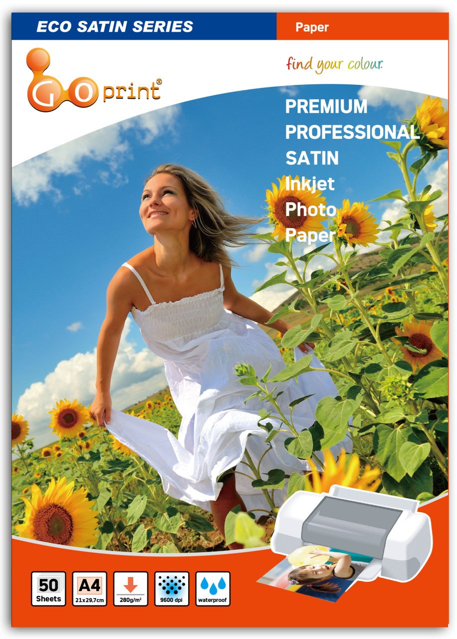 Goprint ECO SATIN Serisi Ultra Mat A4 21x29,7cm Fotoğraf Kağıdı 280gr 50 Yaprak