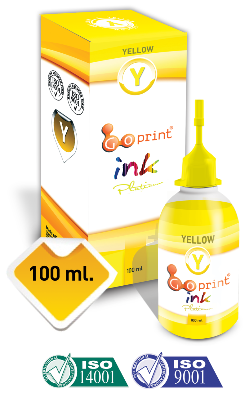 Canon CLI-551 Yellow Uyumlu Goprint Yazıcı Mürekkebi 100ml