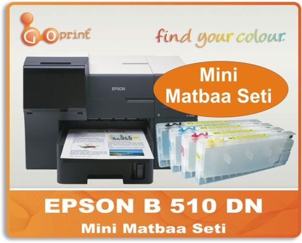 Epson B510 Inkjet Mini Matbaa Seti Pigment Mürekkep İlaveli (Aylık 20.000 Baskı Kapasitesi)