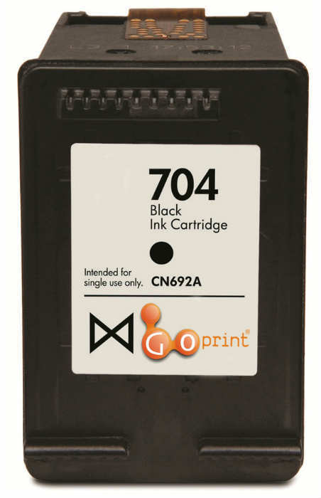 HP 704 Muadil Siyah Mürekkep Kartuşu CN692A