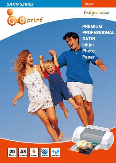 Goprint SATIN Serisi Premium Ultra Mat A3 Fotoğraf Kağıdı 270gr 20 Yaprak