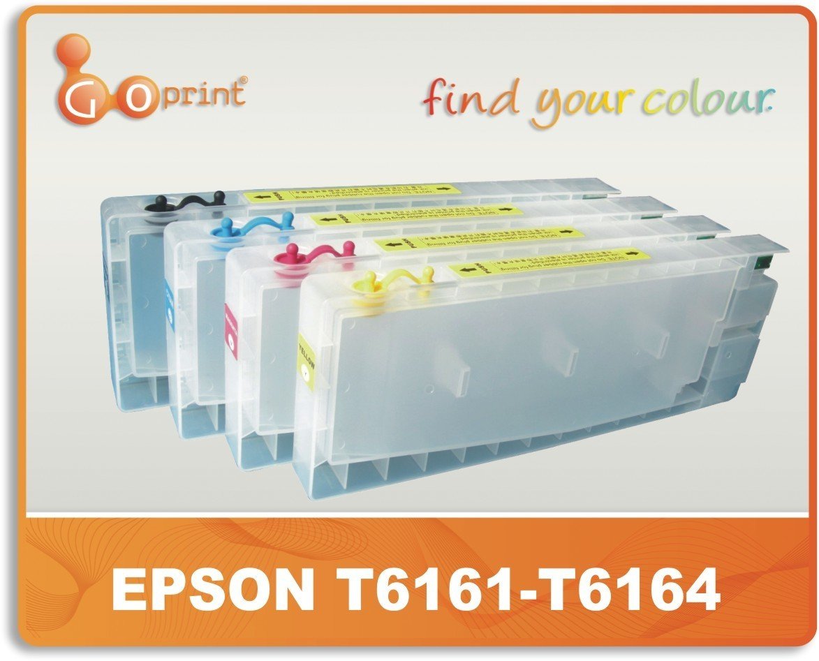 EPSON T6161-T6164 Kolay Dolum Kartuş, Dolan Kartuş Set, Dolabilen Kartuş Set