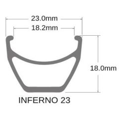 SUNringle Inferno 23 Disk Fren Uyumlu Jant Çemberi 26'' 32h