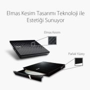 ASUS SDRW-08D2S-U LITE 8X HARİCİ DVD YAZICI  M-DİSC DESTEKLİ  SİYAH