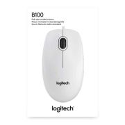 LOGİTECH B100 OPTİK USB MOUSE-BEYAZ 910-003360