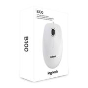 LOGİTECH B100 OPTİK USB MOUSE-BEYAZ 910-003360