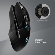 LOGITECH G G903 LIGHTSPEED HERO 25K SENSERLÜ RGB KABLOSUZ OYUNCU MOUSE-SİYAH 910-005673