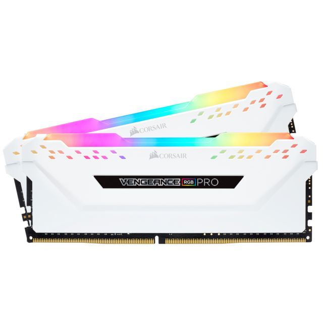 CORSAIR CMW16GX4M2C3200C16W 16GB (2X8GB) DDR4 3200MHz CL16 VENGEANCE RGB PRO SOGUTUCULU DIMM BELLEK WHITE