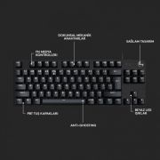 LOGITECH G G413 SE TKL AYDINLATMALI TÜRKÇE Q MEKANİK OYUN KLAVYESİ - SİYAH 920-010564