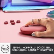 LOGITECH POP MOUSE HEARTBREAKER EMOJİ TUŞLU SESSİZ KABLOSUZ MOUSE - PEMBE 910-006548