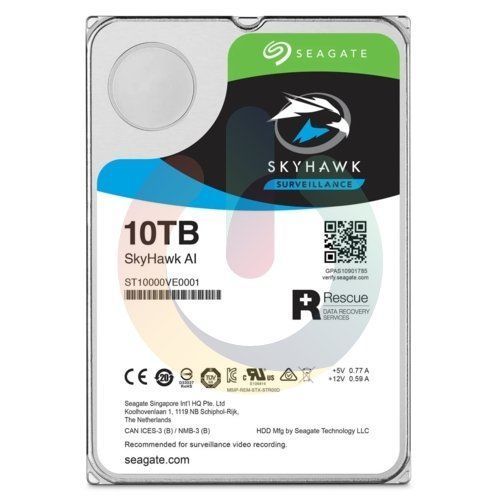 SEAGATE SKYHAWK 3.5 10TB ST10000VE001 SATA 3.0 256MB 210MB/S RV SENSÖR 7200RPM