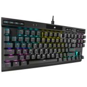 CORSAIR CH-9119010-NA K70 RGB TKL CHAMPION SERIES Tenkeyless Mechanical Gaming Keyboard Backlit RGB LED CHERRY MX Red Black Black PBT Keycaps