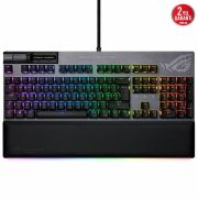 ASUS ROG STRIX FLARE II RED ANIMATE RGB OYUNCU KLAVYESİ DEĞİªTİRİLEBİLİR ROG NX RED SWITCH LEDLİ EKRAN MEDYA KONTROLLERİ USB VE BİLEK DAYAMA