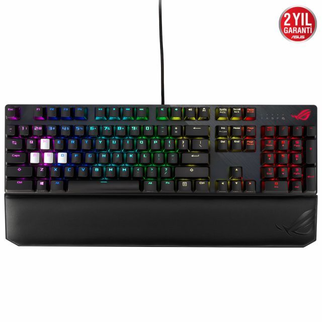 ASUS ROG STRIX XA04 STRIX SCOPE DX RD TR AURA SYNC RGB MEKANIK OYUNCU KLAVYE TÜRKÇE TUS DIZILIMI CHERRY MX RED SWITCH GENIS CTRL TUSU