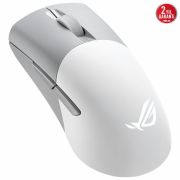 ASUS ROG KERIS WIRELESS AIMPOINT 2.4GHz BLUETOOTH 36000 DPI SENSÖR 5 FARKLI PROGRAMLANABİLİR TUŞ DEĞİŞTİRİLEBİLİR SWITCH OYUNCU MOUSE BEYAZ