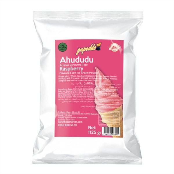 Ahududulu Soft Dondurma Tozu (1125gr/3lt Su)