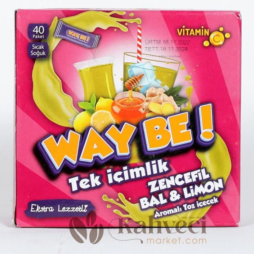 WAY BE ZENCEFİL BAL LİMON TEK İÇİM(50 STİCK)