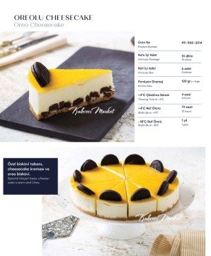 CAKE PLANET OREOLU CHEESECAKE(10 DİLİM)