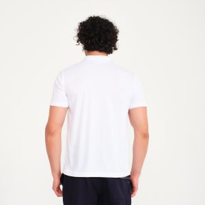 Beyaz Forma Kumaş Polo Yaka  İş Tişörtü