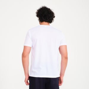 Beyaz Forma Kumaş V Yaka İş Tişörtü