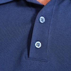 İndigo Mavi Polo Yaka Kısa Kol Tişört