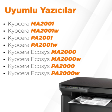 Kyocera TK-1240 / TK-1248 Muadil Toner 1 Koli  20'li Avantaj Paket / PA2000 / PA2000W MA2000 / MA2000W / PA2001 / MA2001