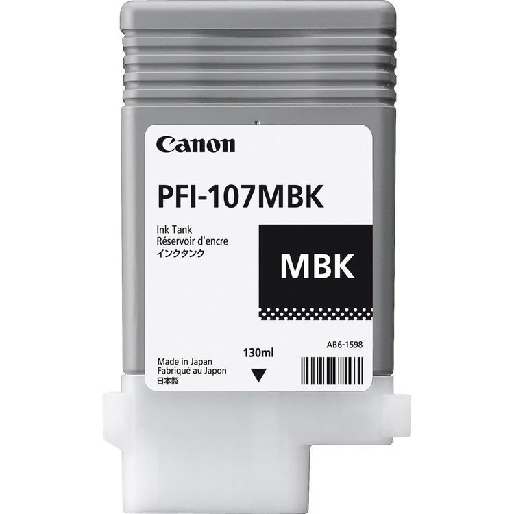 Canon PFI-107MBK Matte Black Orjinal Kartuş 130 ML.