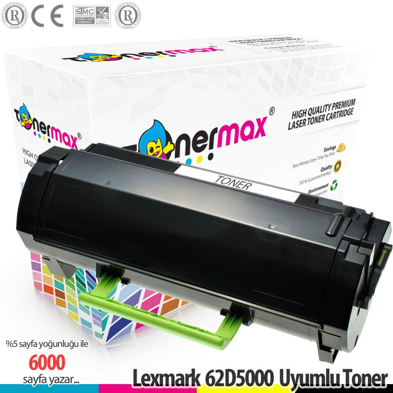 Lexmark 62D5000 /MX710 /MX711 /MX810 /MX811 /MX812 Muadil Toneri 6K