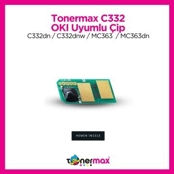 Oki C332 / MC363 Mavi Çip