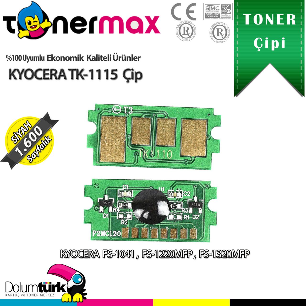 Kyocera Mita TK-1115 / FS1041 / FS1020 / FS1320 Çip