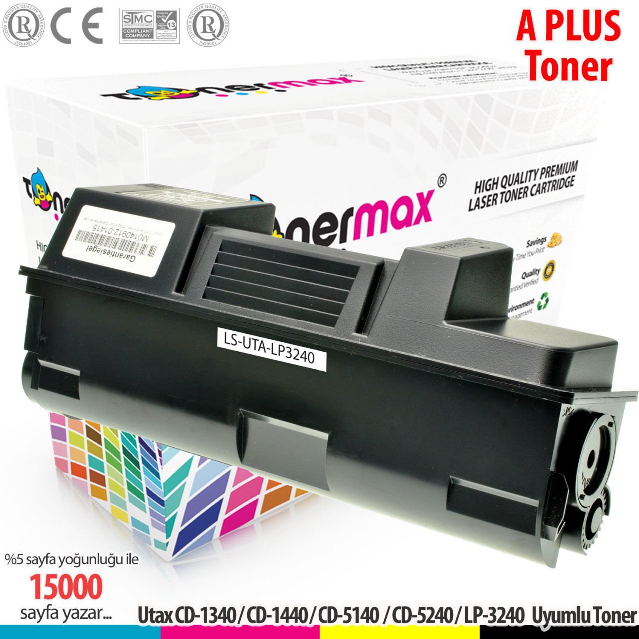 Utax CD1340 / CD1440 / CD5140 / CD5240 / LP3240 A Plus Muadil Toner