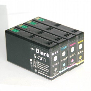 Epson T7011 / 12 / 13 / 14 XXL Muadil Kartuş Takım/ WP-4015dn /WP-4095DN /WP-4515dn /WP-4525dnf /WP-4535dwf /WP-4545dtwf /WP-4595dnf