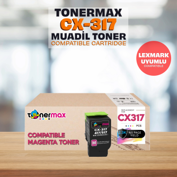 Lexmark 71B50M0 Kırmızı Muadil Toner /CS317 /CS417 /CS517 /CX317 /CX417 /CX517