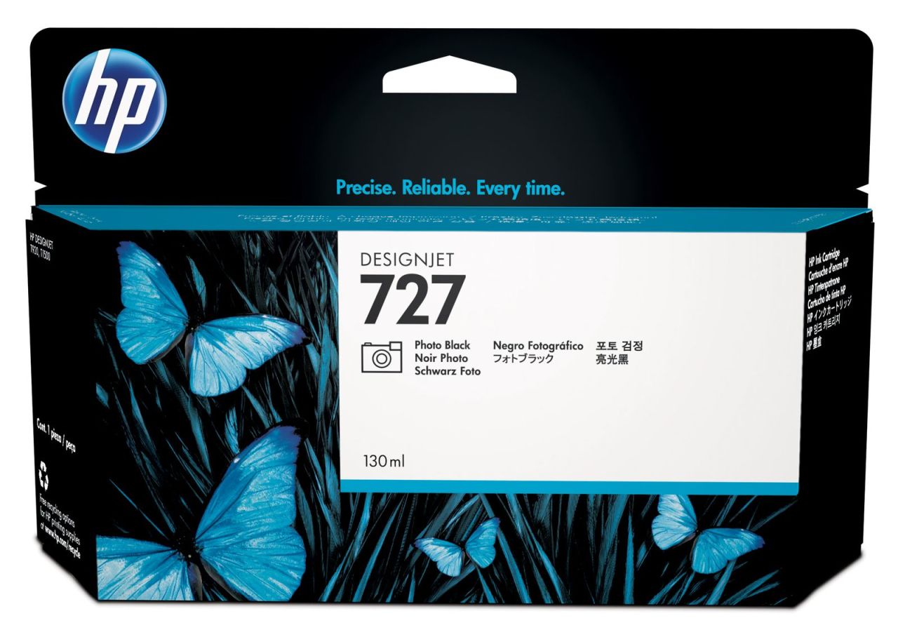 HP 727 B3P23A / T920 / T1500 / T2500 Fotoğraf Siyahı Orjinal Kartuş