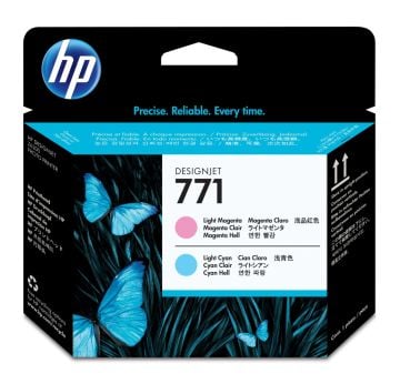 HP 771 CE019A Açık Kırmızı ve Açık Mavi Orjinal Desingjet Baskı Kafası