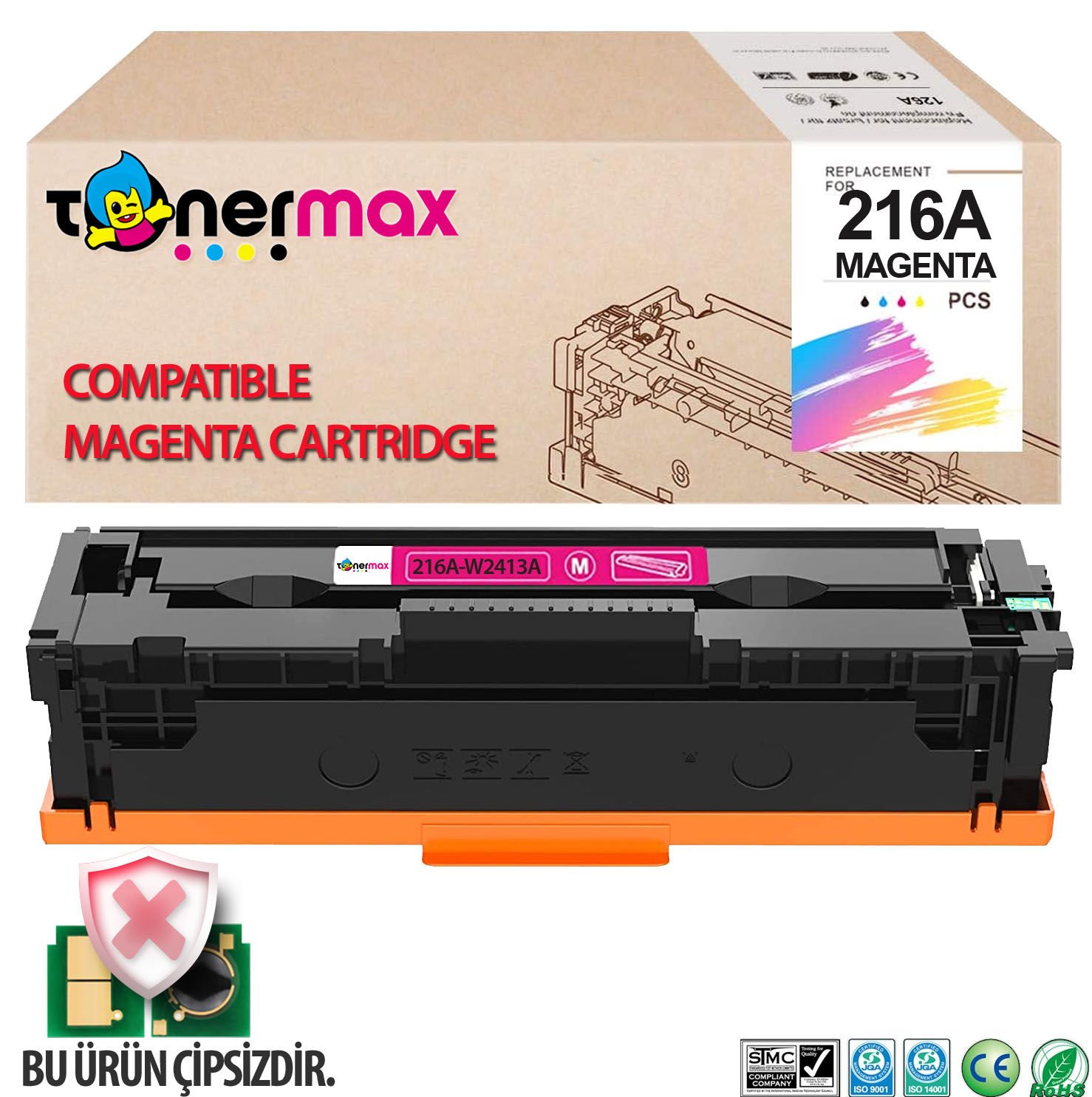 Hp 216A W2413A Kırmızı Muadil Toner ÇİPSİZ / M155nw / M182n / M183fw