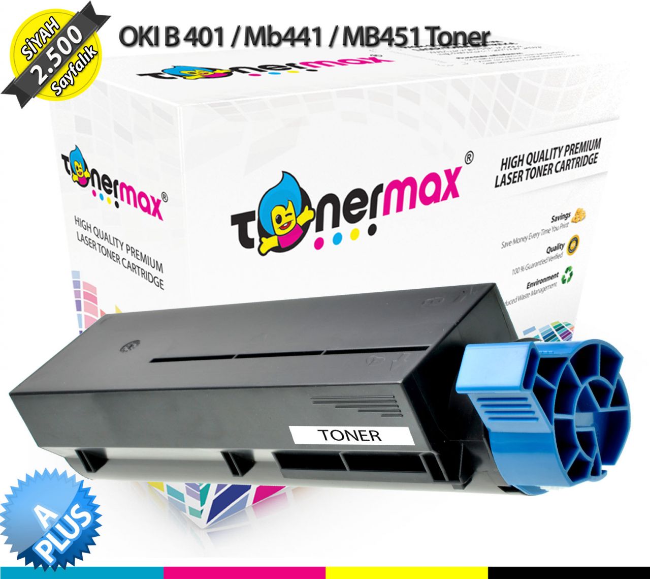 Oki B401 / MB411 / MB441 / MB451 / 44992404 A Plus Muadil Toneri