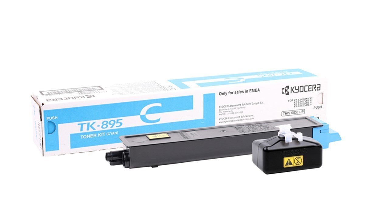 Kyocera TK-895 Mavi Orjinal Toner / FSC8020 / FSC8025 / FSC8520 / FSC8525