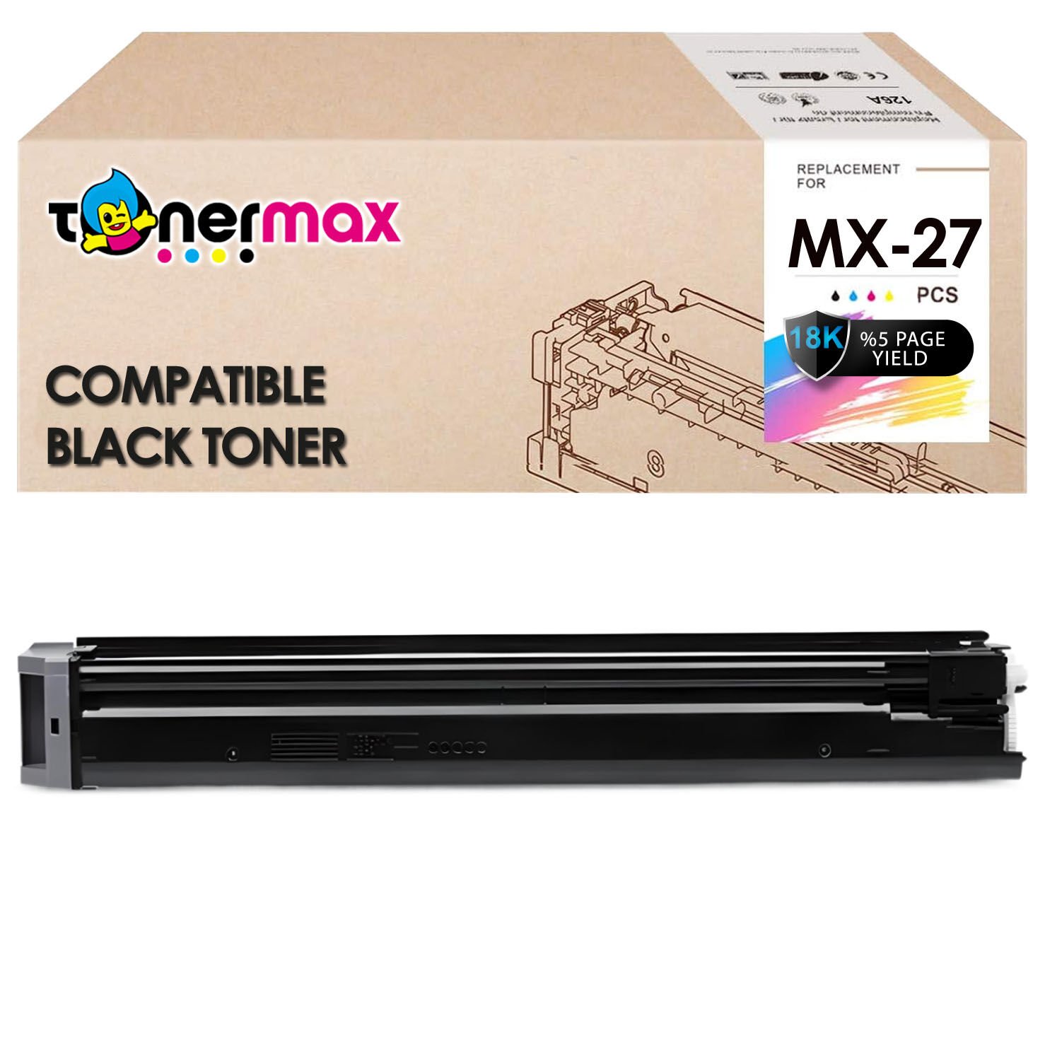 Sharp MX-27GT Muadil Toner Siyah/ MX2300 / MX2700 / MX4501