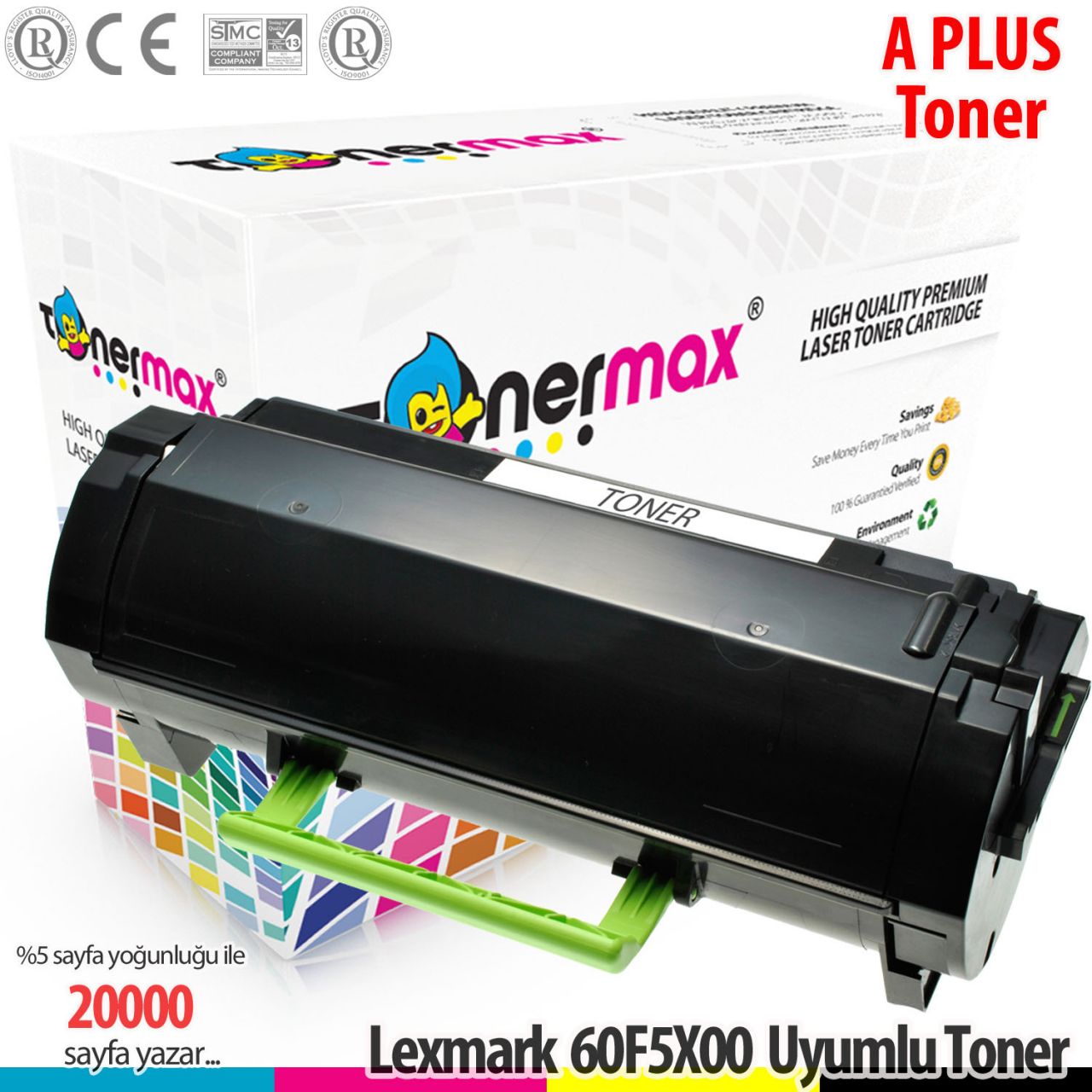 Lexmark 605X / 60F5X00 / MX510 / MX511 / MX611 A Plus Muadil Toneri 20K